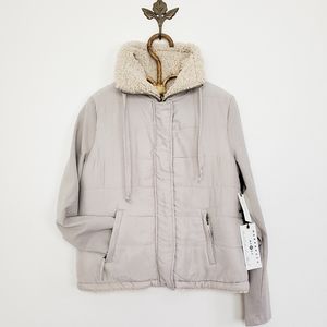Anthropologie Marrakech Tia Quilted Sherpa Jacket